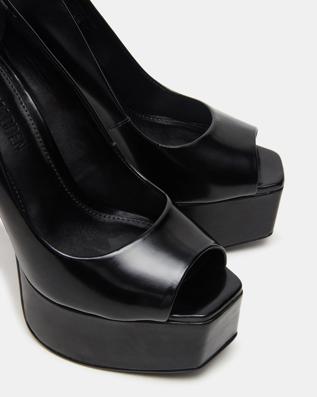 IVES Black Box Platform Square-Toe Stiletto Women's Heel - Steve Madden
