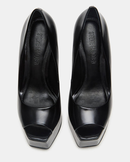 IVES Black Box Platform Square-Toe Stiletto Women's Heel - Steve Madden