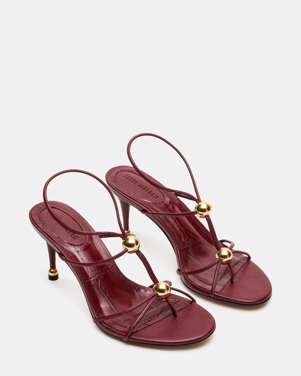 RAMOS Wine Strappy Stiletto Women's Heel - Steve Madden
