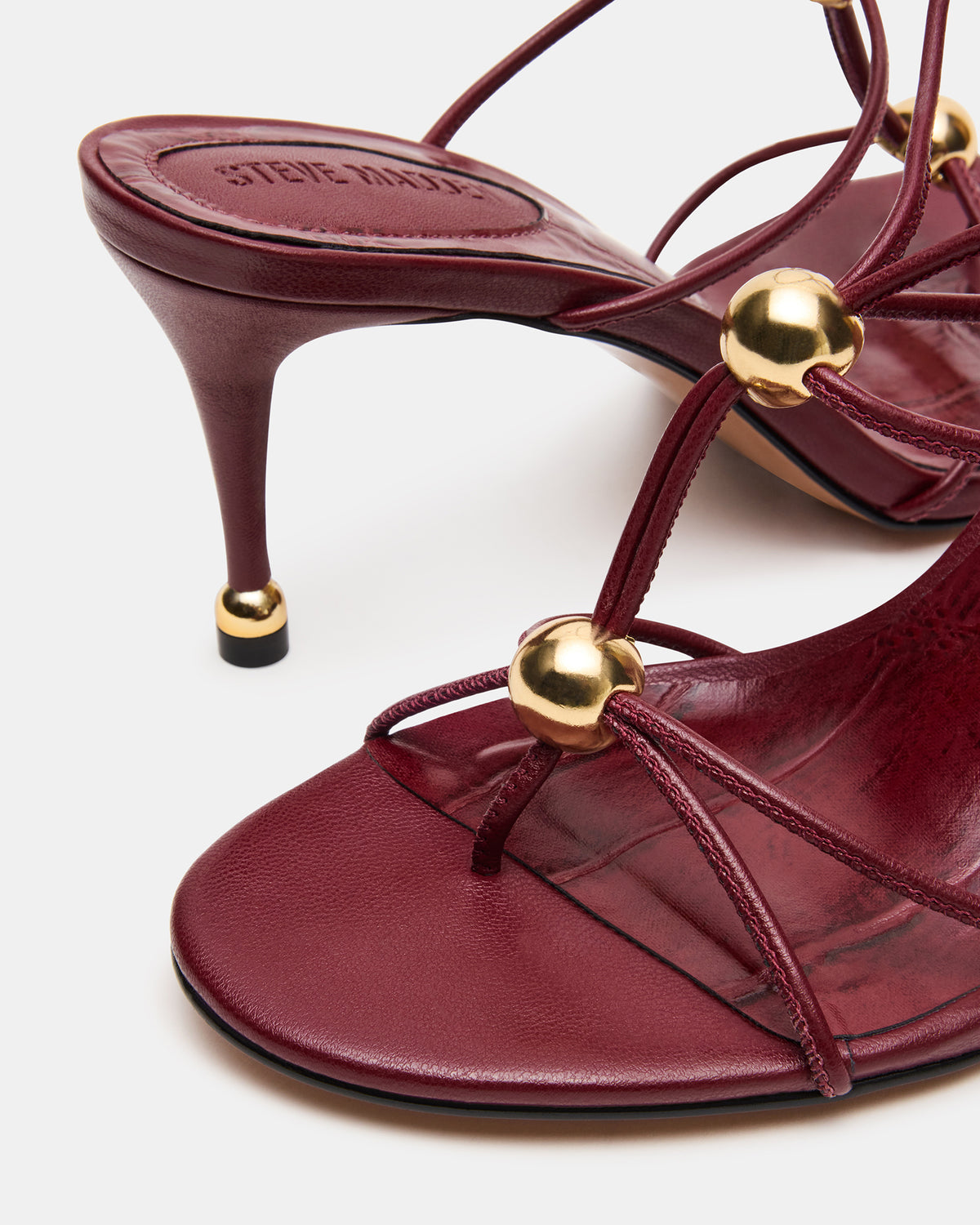 RAMOS Wine Strappy Stiletto Women's Heel - Steve Madden