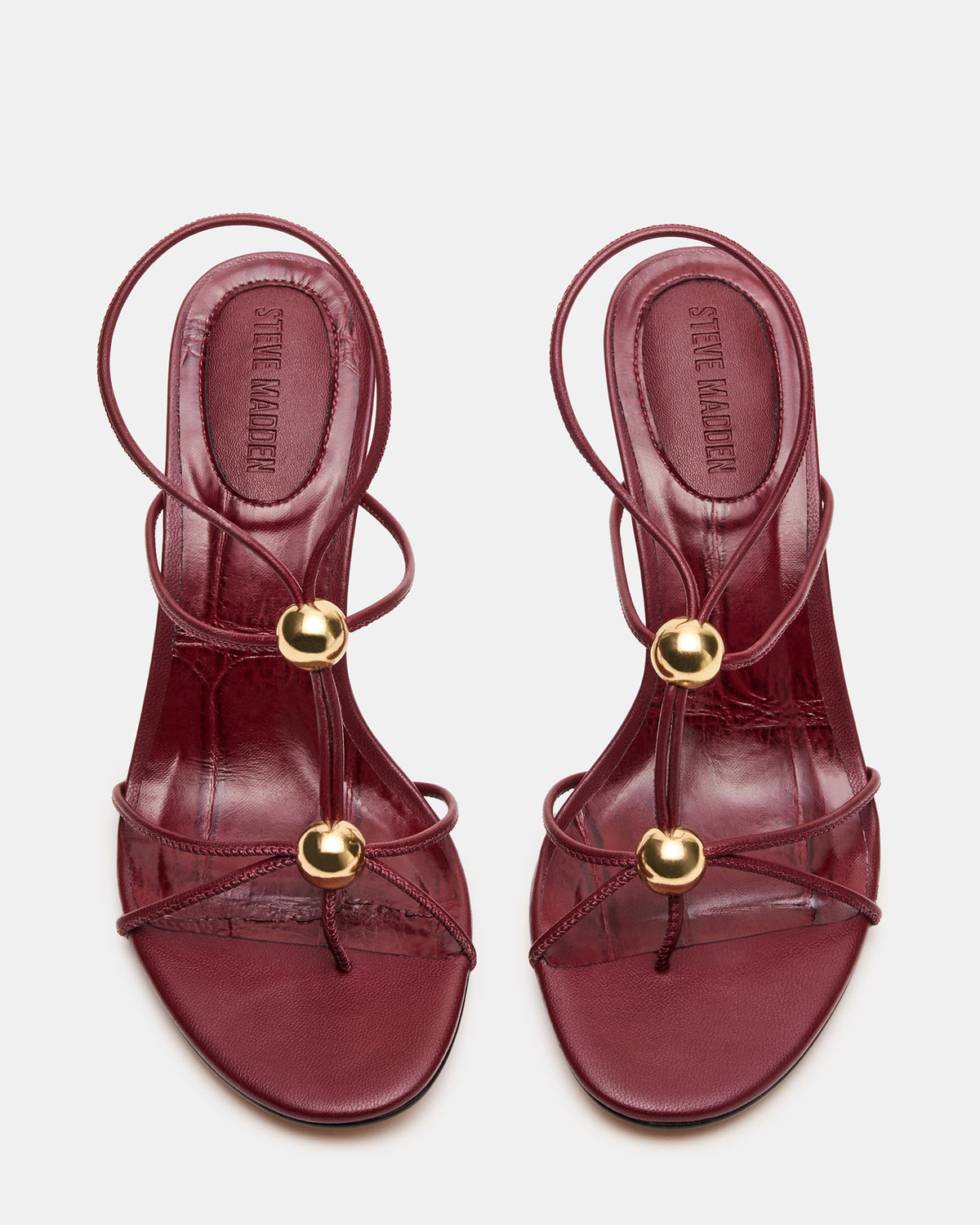 RAMOS Wine Strappy Stiletto Women's Heel - Steve Madden
