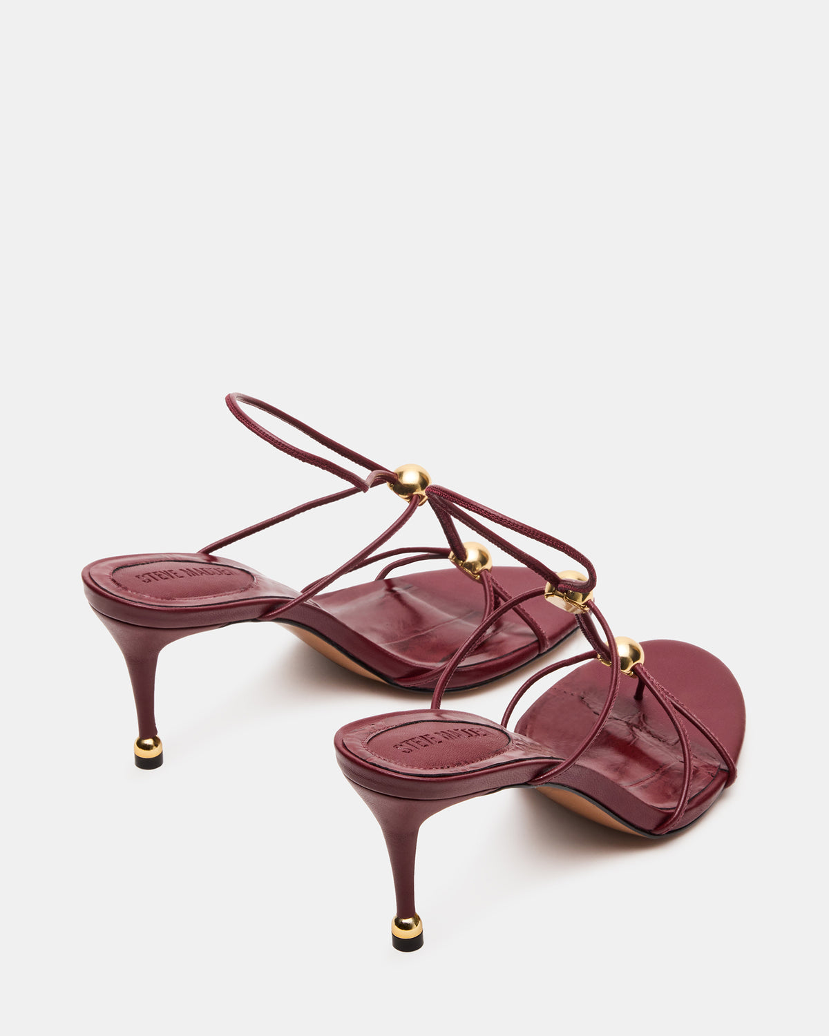 RAMOS Wine Strappy Stiletto Women's Heel - Steve Madden