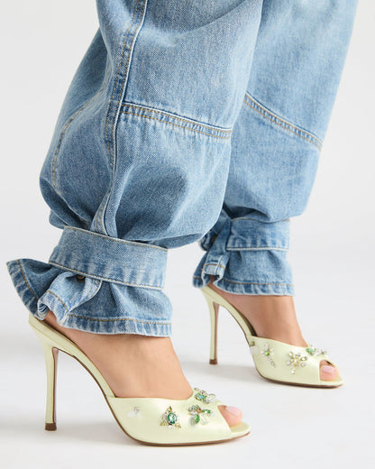 PRIYA Butter Yellow Stones Mule Women's Heel - Steve Madden
