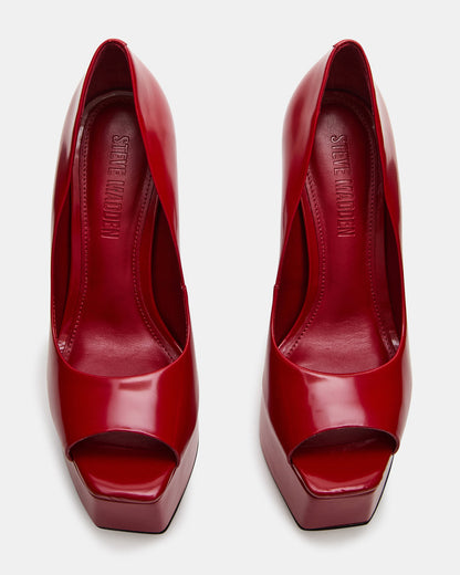 IVES Red Box Platform Square-Toe Stiletto Women's Heel - Steve Madden