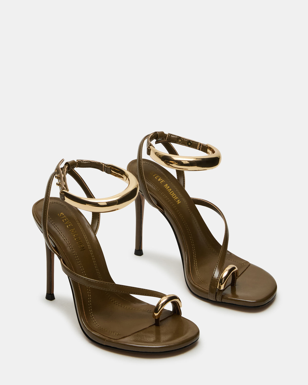 TIA Olive Open-Toe Stiletto Women's Heel - Steve Madden