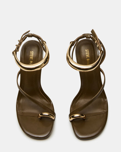 TIA Olive Open-Toe Stiletto Women's Heel - Steve Madden