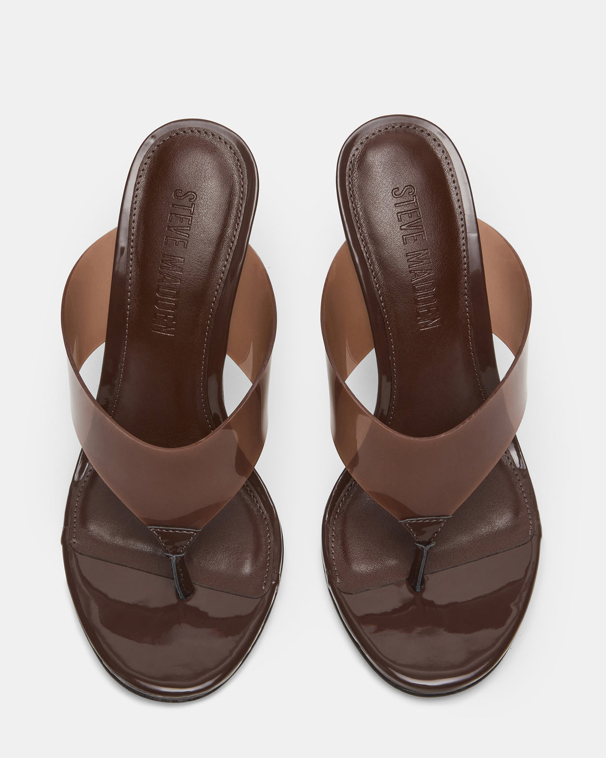 SABINE Brown Thong Mule Women's Heel - Steve Madden