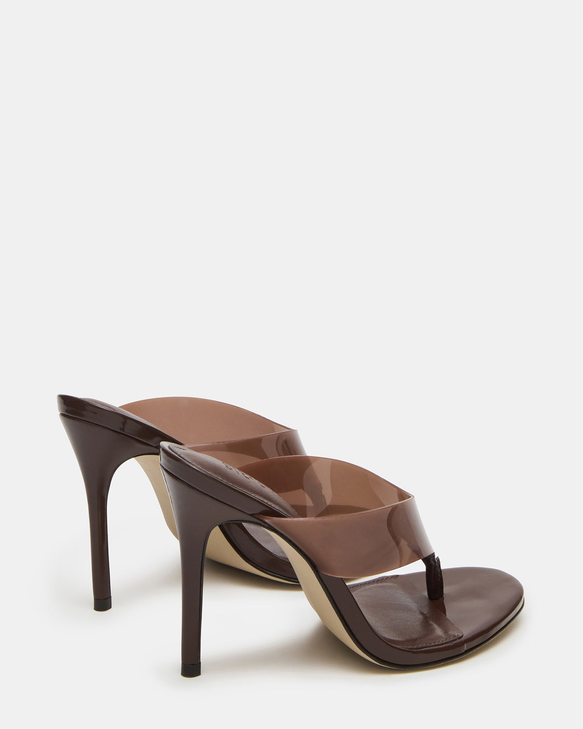 SABINE Brown Thong Mule Women's Heel - Steve Madden