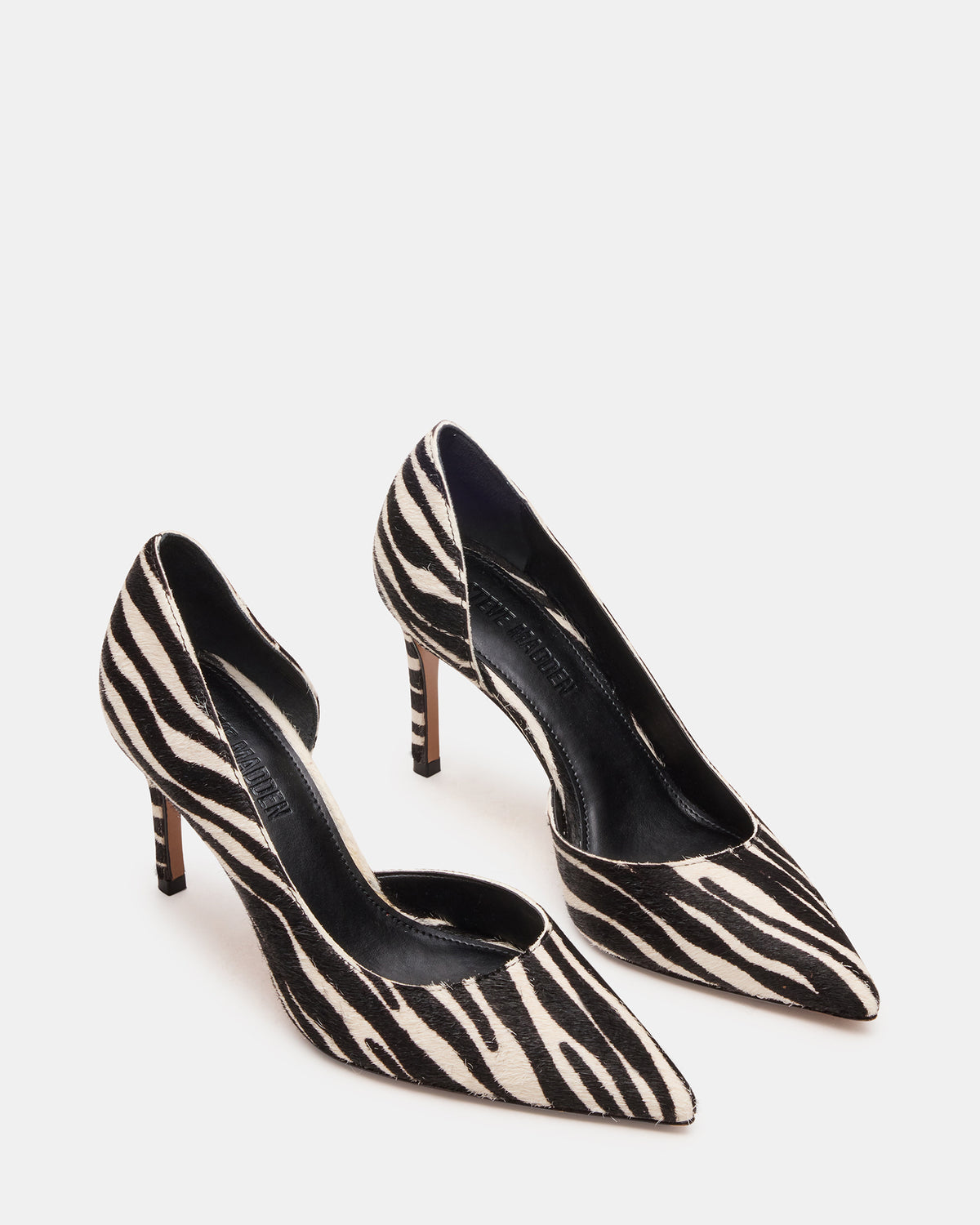 NULA Zebra Pointed-Toe Stiletto Pump Women's Heel - Steve Madden