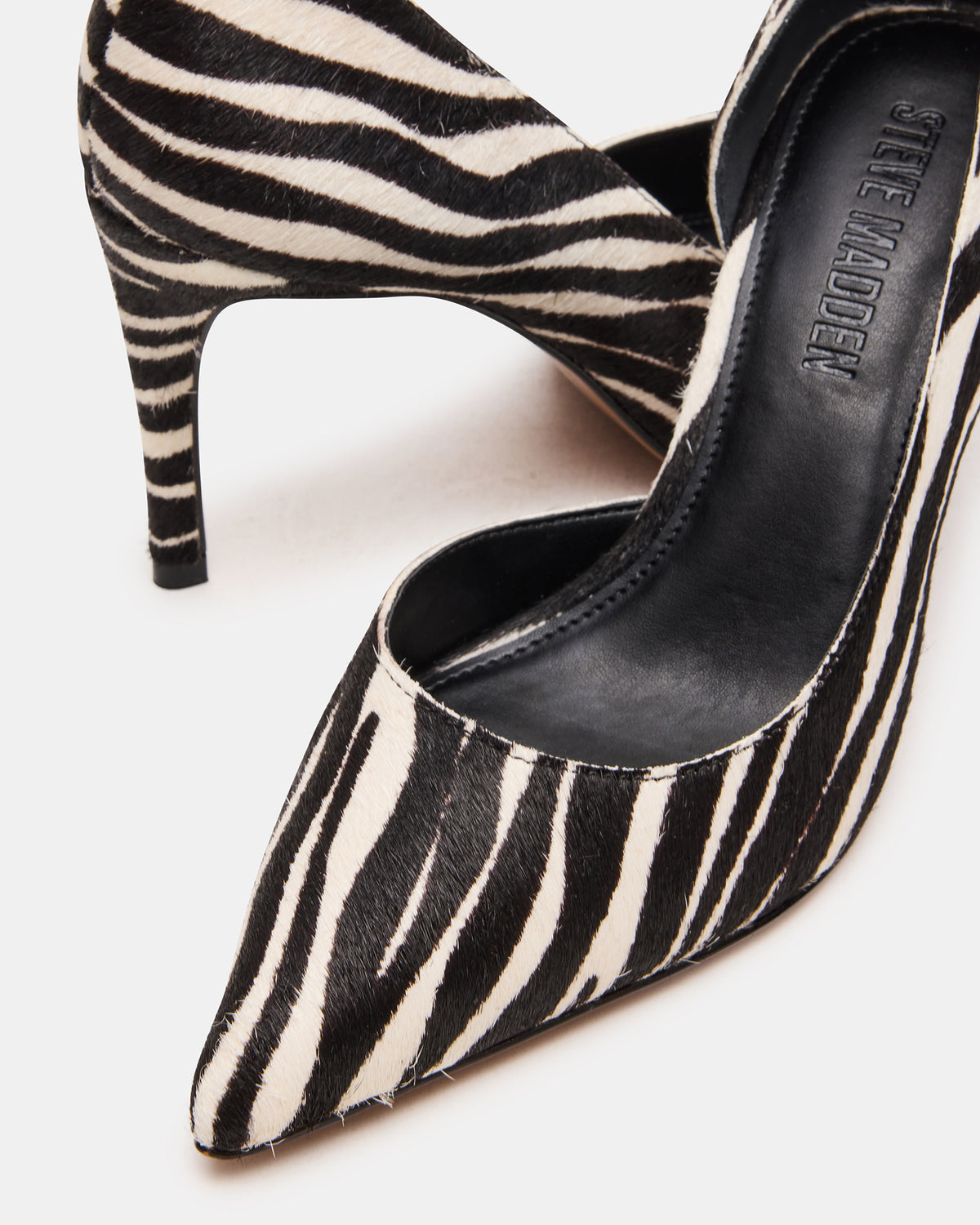 NULA Zebra Pointed-Toe Stiletto Pump Women's Heel - Steve Madden