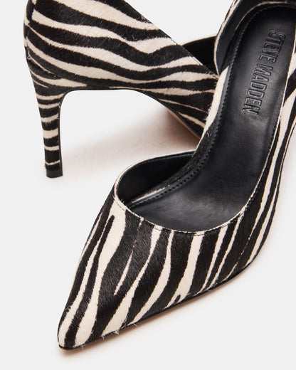 NULA Zebra Pointed-Toe Stiletto Pump Women's Heel - Steve Madden