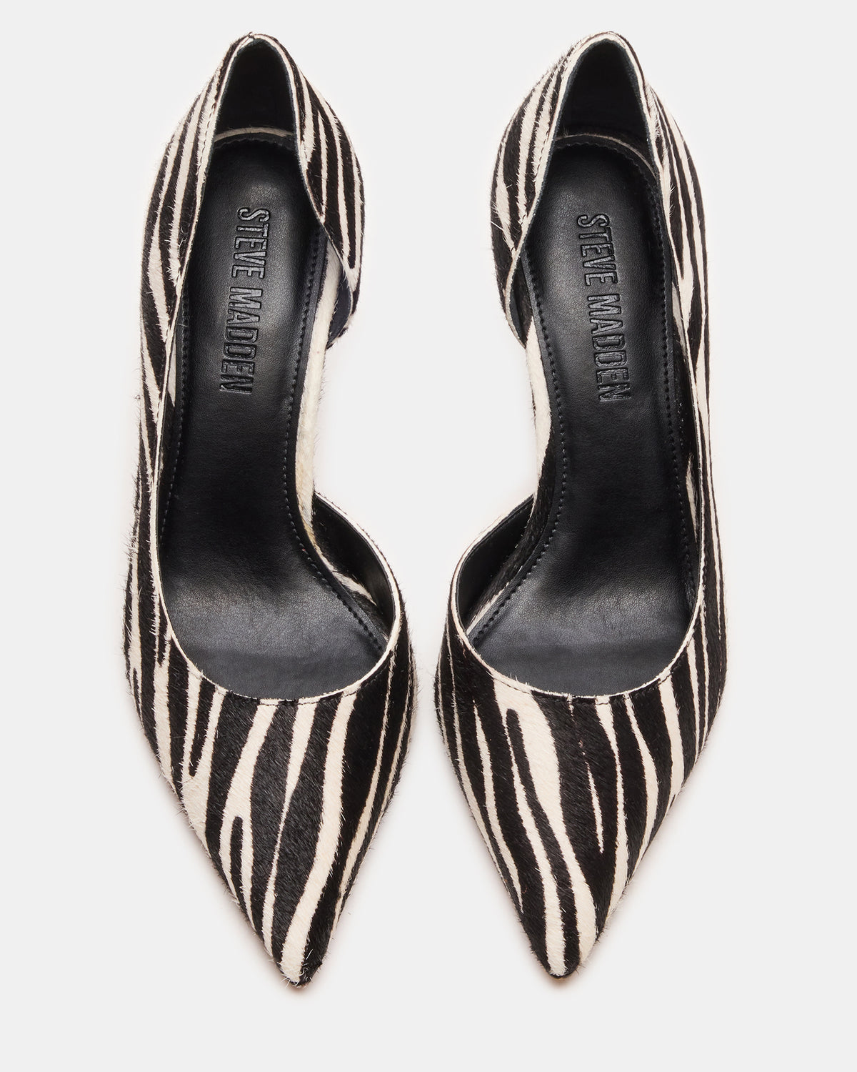 NULA Zebra Pointed-Toe Stiletto Pump Women's Heel - Steve Madden