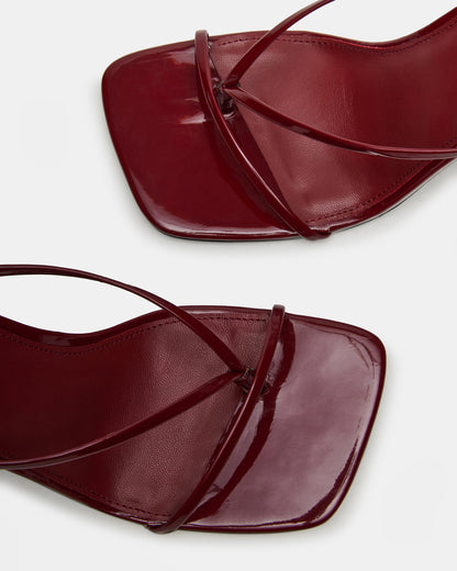 ANNIE Wine Women's Strappy Square Toe Heel - Steve Madden