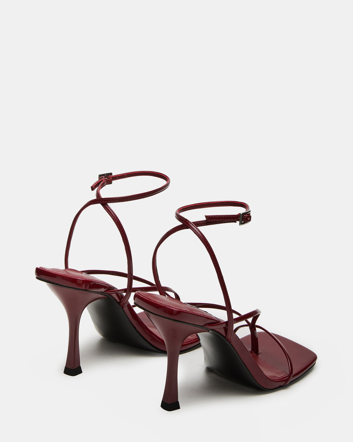 ANNIE Wine Women's Strappy Square Toe Heel - Steve Madden