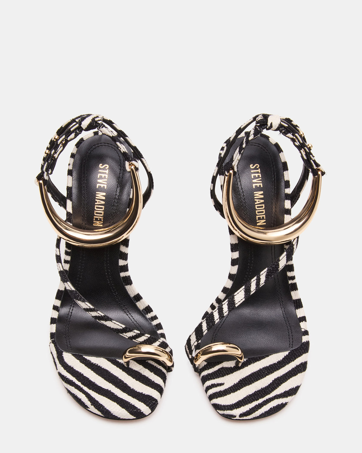 TIA Zebra Open-Toe Stiletto Women's Heel - Steve Madden