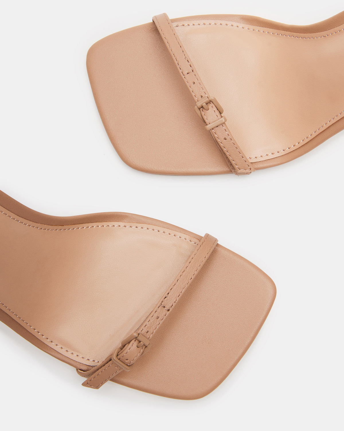 AILENE Tan Leather Square Toe Dress Sandal | Women's Heels - Steve Madden