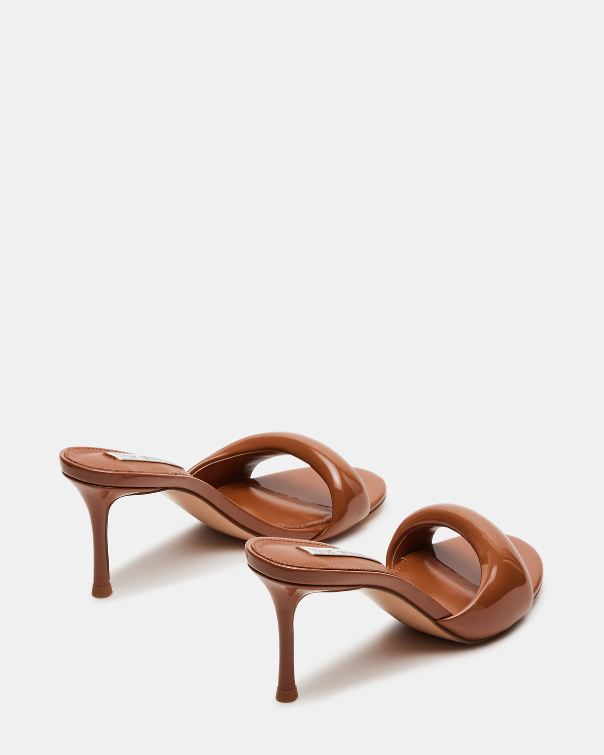 KIERAN Camel Patent Mule Heel | Women's Heels - Steve Madden