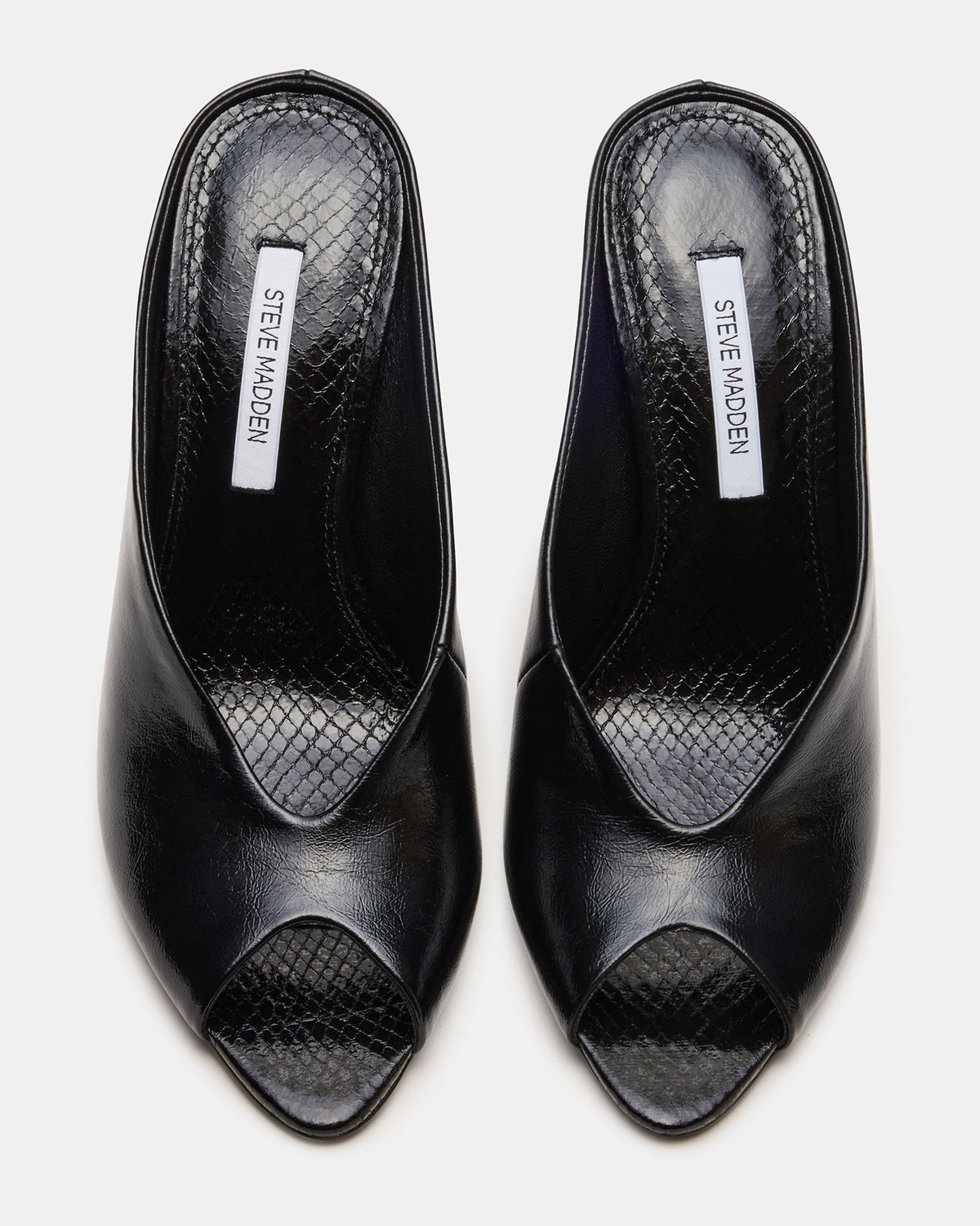 AGAZE Black Peep-Toe Stiletto Women's Heel - Steve Madden