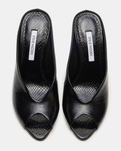 AGAZE Black Peep-Toe Stiletto Women's Heel - Steve Madden