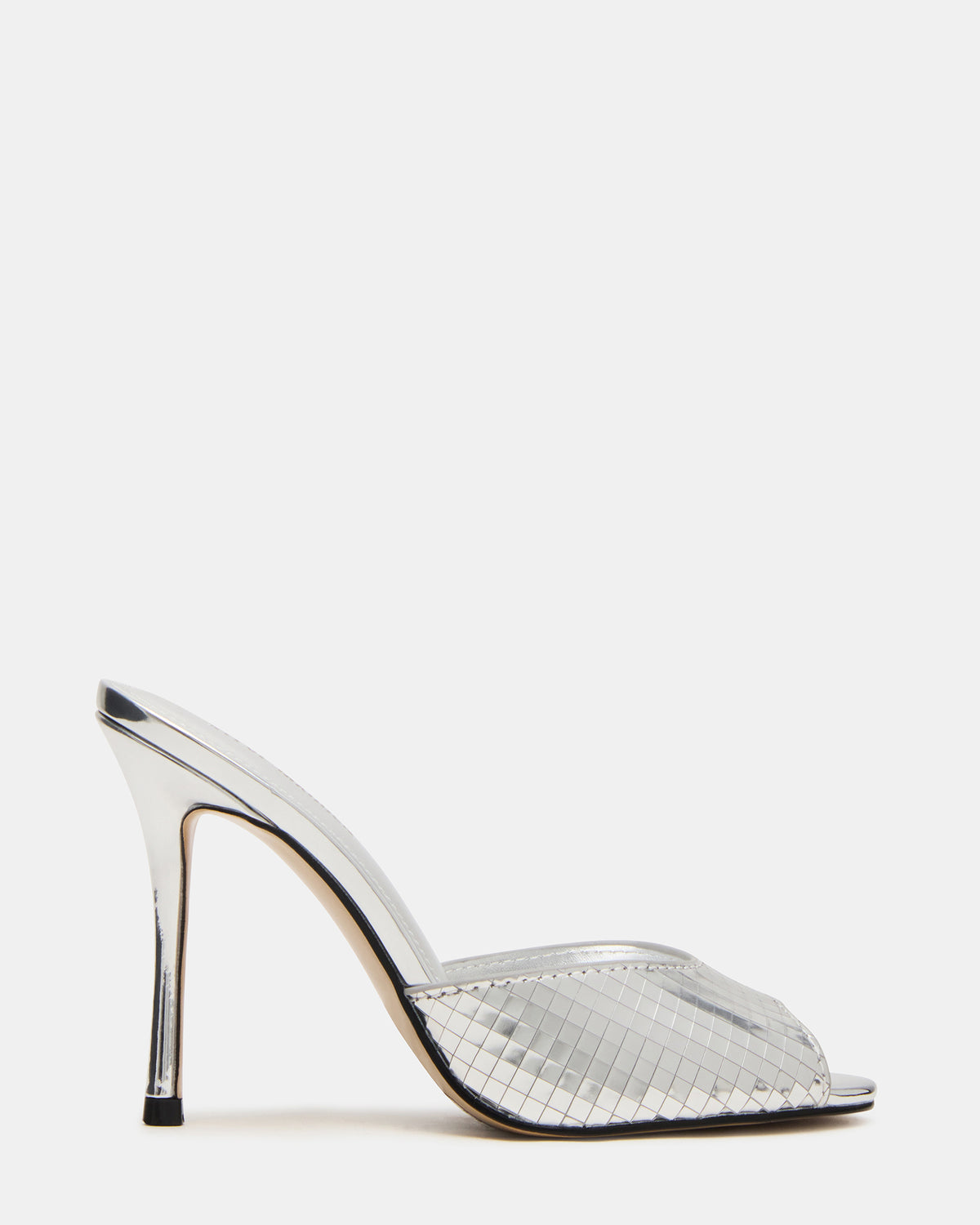PRIYA Silver Disco Mule Women's Heel - Steve Madden