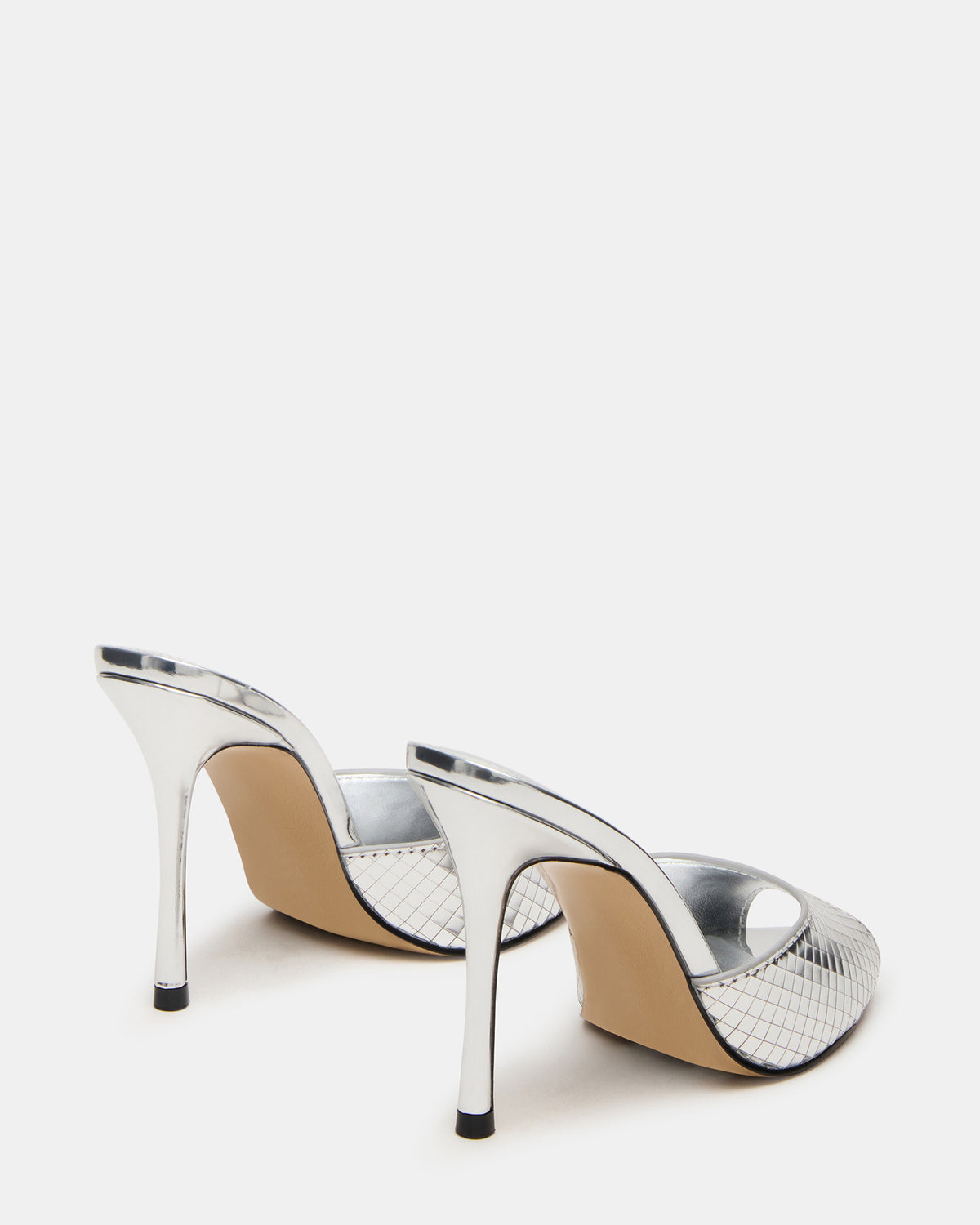 PRIYA Silver Disco Mule Women's Heel - Steve Madden