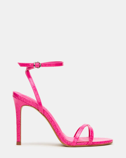 JYPSEY Pink Crocodile Strappy Stiletto Women's Heel - Steve Madden