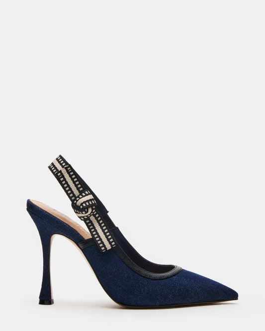 BRI Dark Denim Slingback Pump Women's Heel - Steve Madden