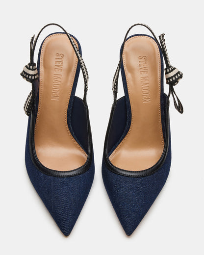 BRI Dark Denim Slingback Pump Women's Heel - Steve Madden