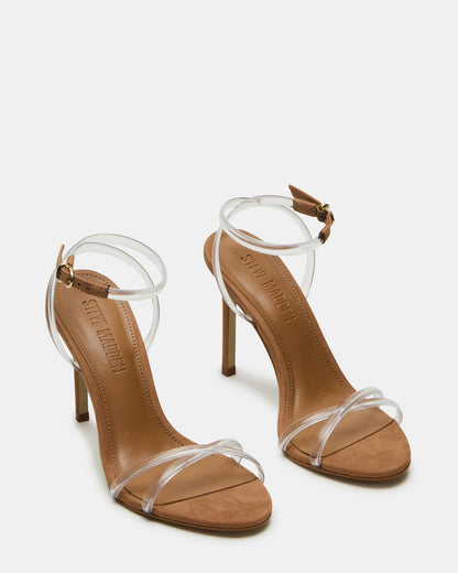 JYPSEY Clear Strappy Stiletto Women's Heel - Steve Madden