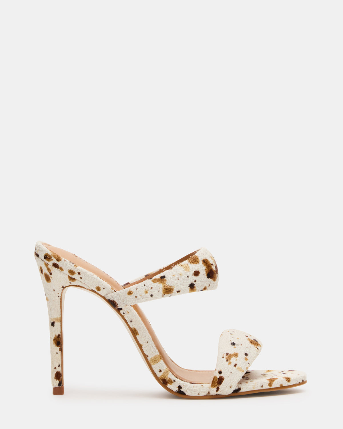 SATURN-C WHITE/CAMEL Stiletto Mule Women's Heel - Steve Madden