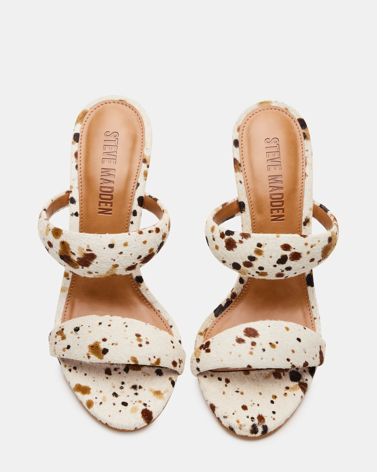 SATURN-C WHITE/CAMEL Stiletto Mule Women's Heel - Steve Madden