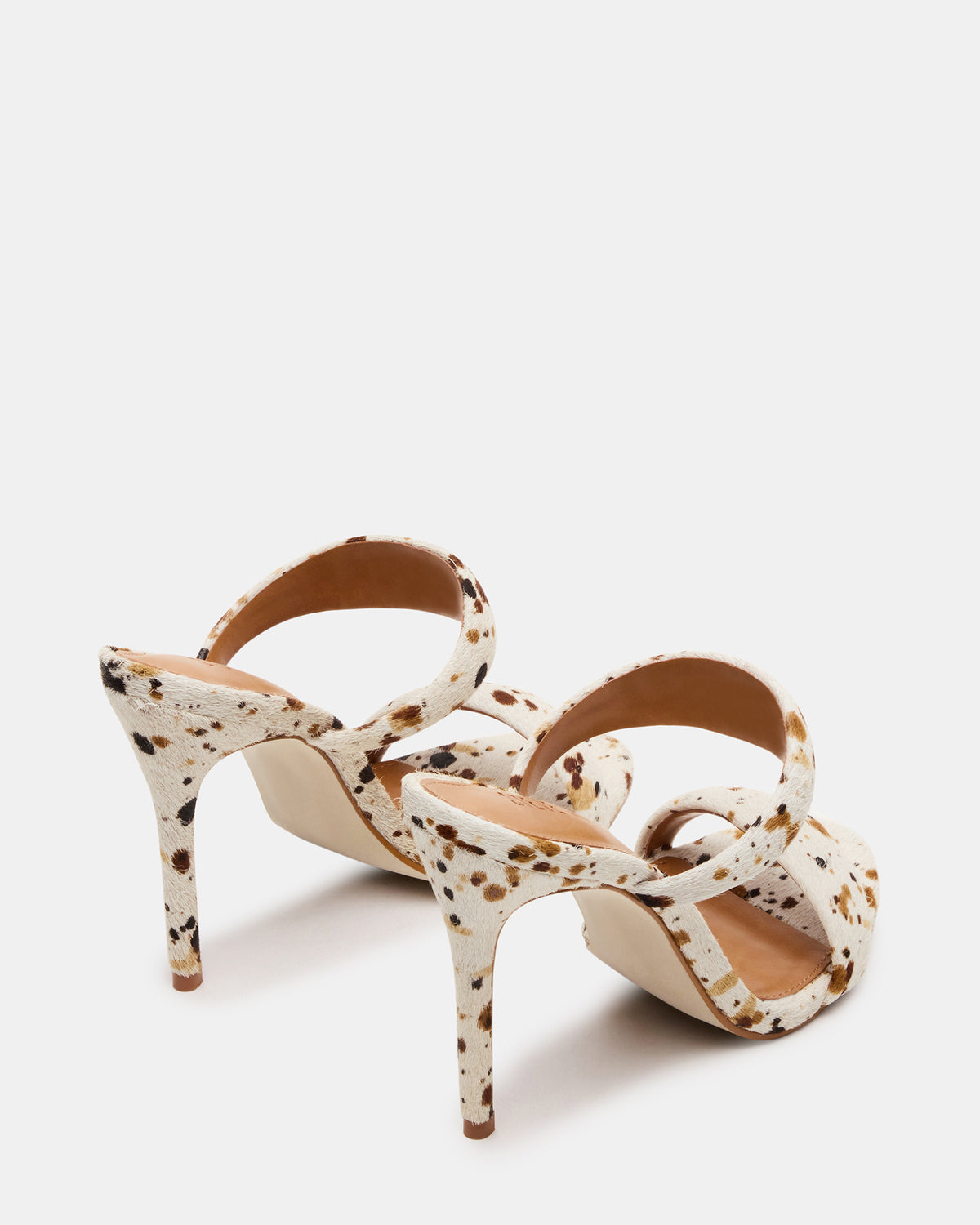 SATURN-C WHITE/CAMEL Stiletto Mule Women's Heel - Steve Madden