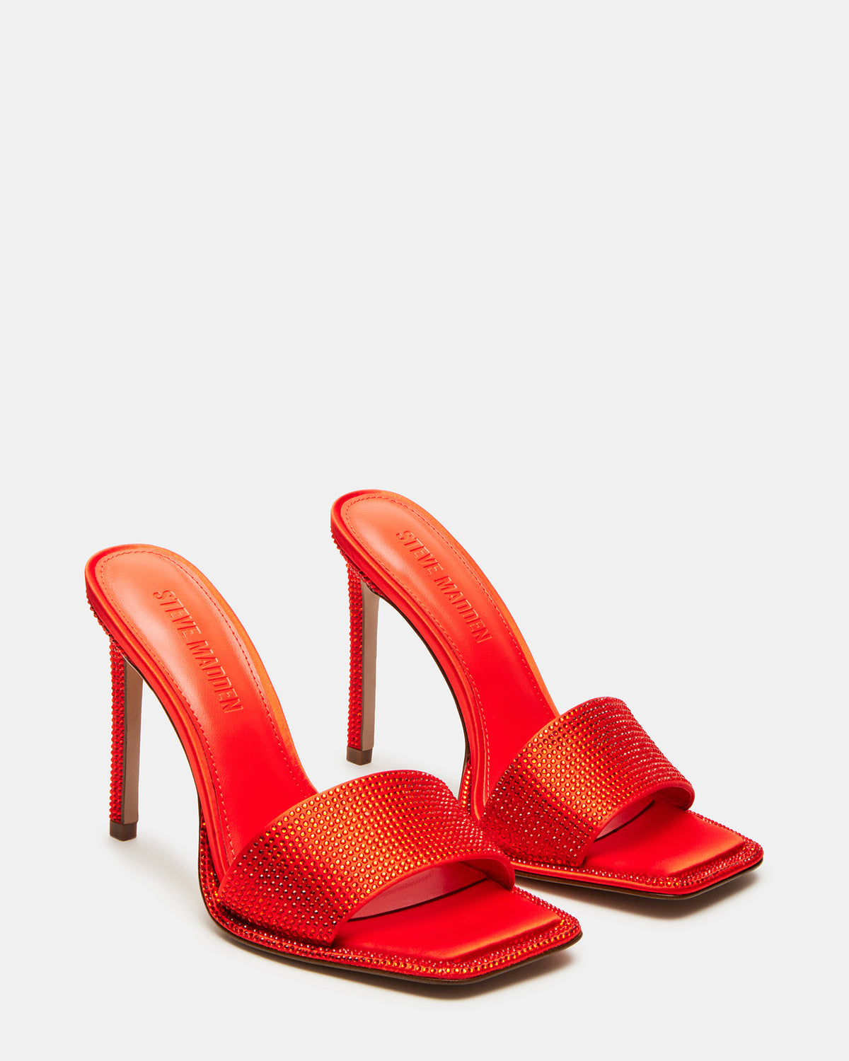 YARA Orange Women's Square-Toe Mule Heel - Steve Madden