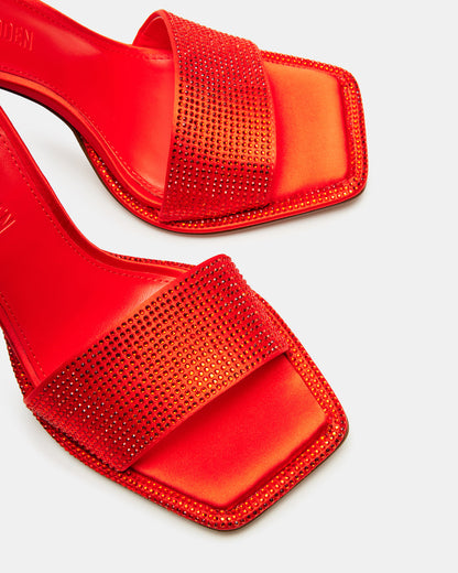 YARA Orange Women's Square-Toe Mule Heel - Steve Madden