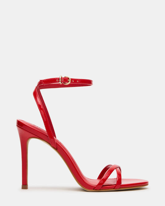 JYPSEY Red Patent Strappy Stiletto Women's Heel - Steve Madden