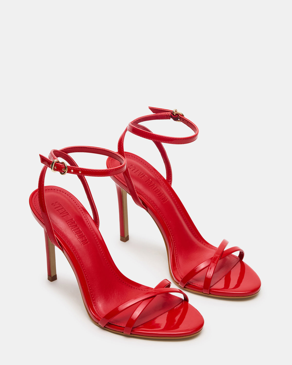 JYPSEY Red Patent Strappy Stiletto Women's Heel - Steve Madden