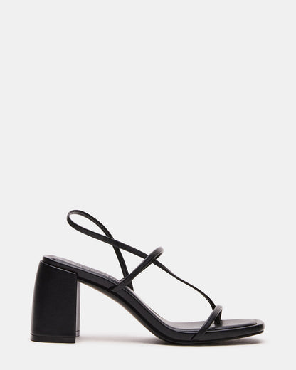 DIORA Black Women's Strappy Square-Toe Heel - Steve Madden
