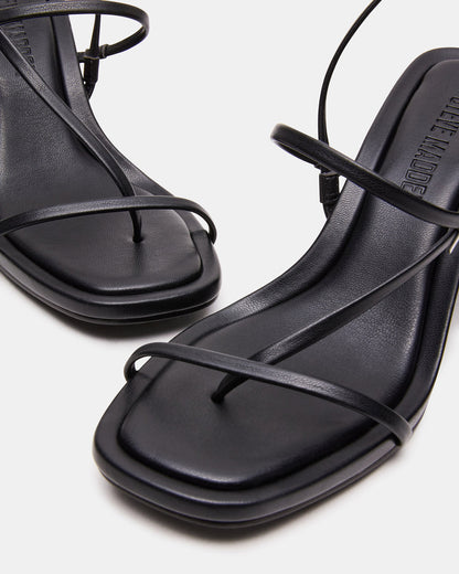 DIORA Black Women's Strappy Square-Toe Heel - Steve Madden