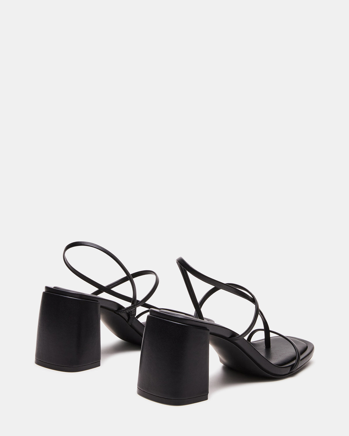 DIORA Black Women's Strappy Square-Toe Heel - Steve Madden