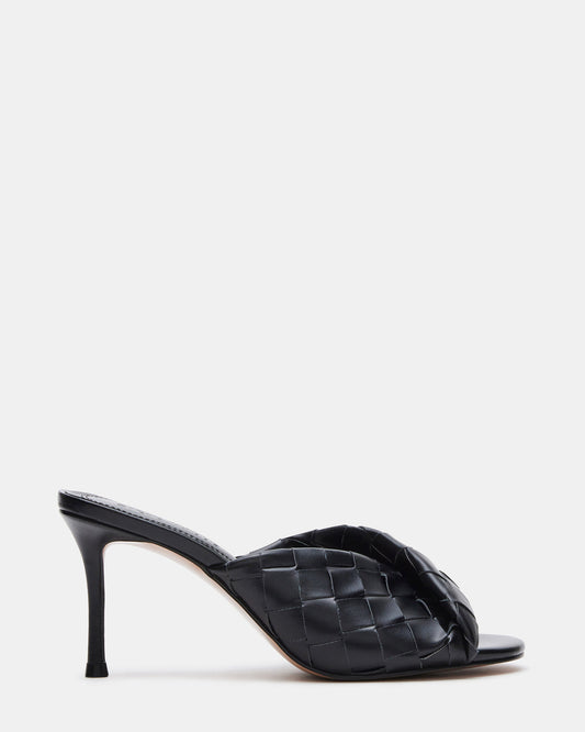 KOUTURE Black Stiletto Mule Heel | Women's Heels - Steve Madden