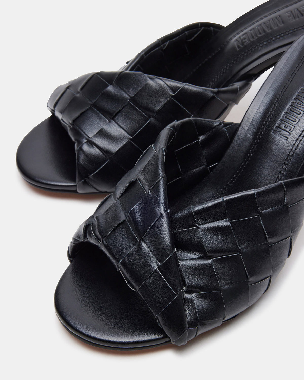 KOUTURE Black Stiletto Mule Heel | Women's Heels - Steve Madden