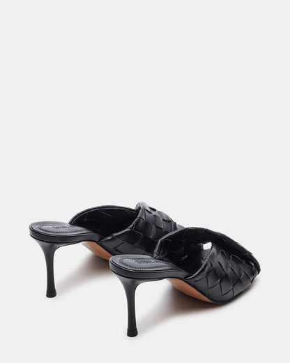 KOUTURE Black Stiletto Mule Heel | Women's Heels - Steve Madden