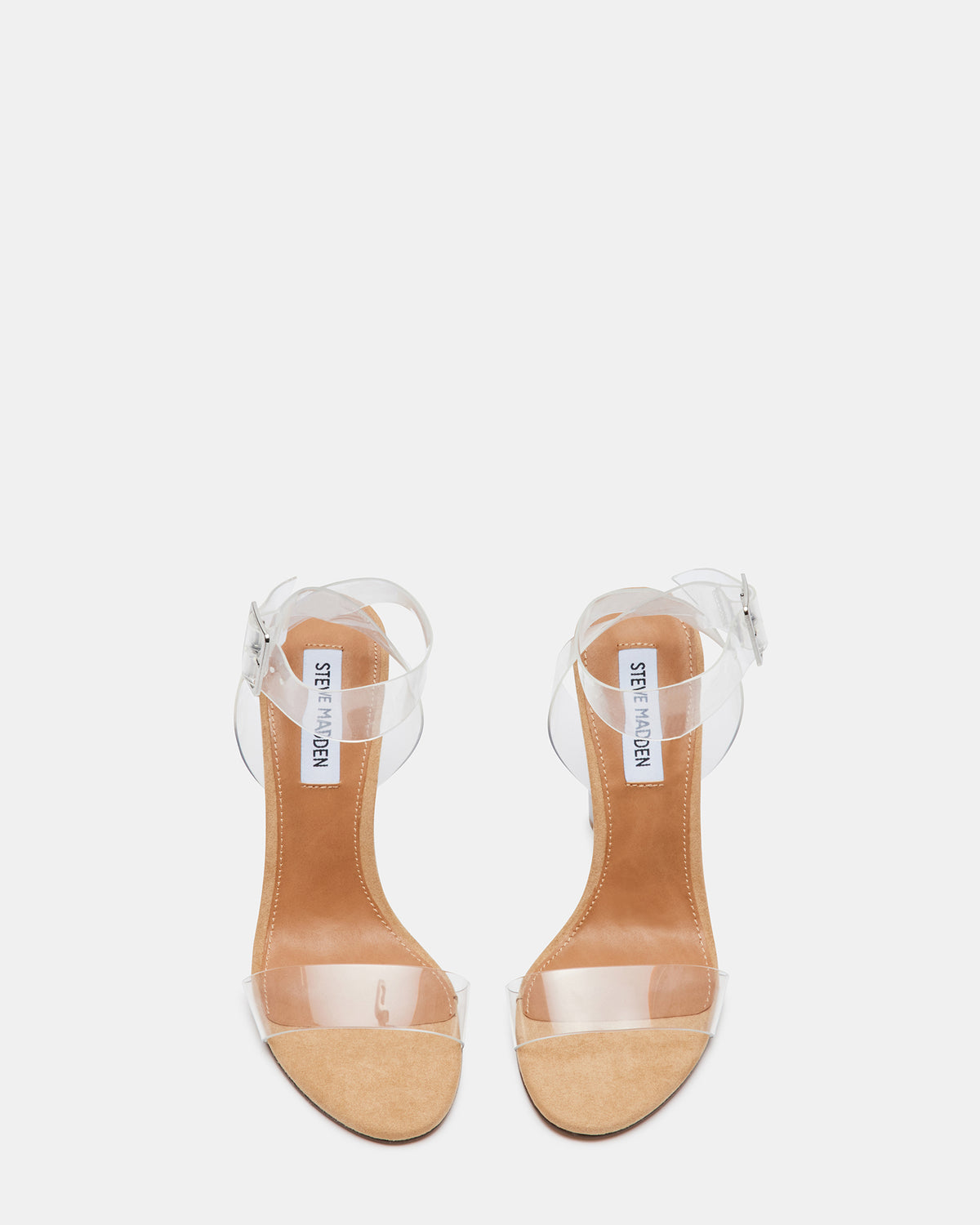 CLEARER Clear Heels | Women's Clear Block Heel - Steve Madden