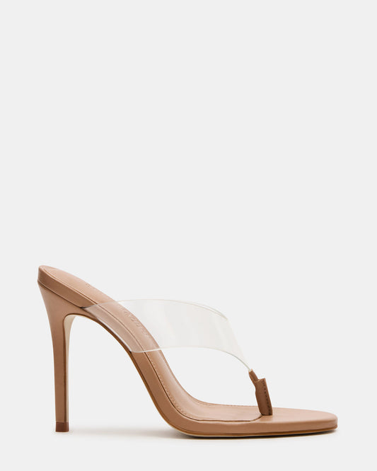 SABINE Clear Thong Mule Heel Women's Heel - Steve Madden