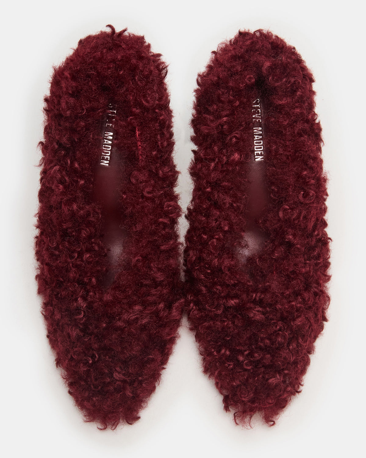 ACHILLES Red Pointed-Toe Faux Fur Stiletto Women's Heel - Steve Madden