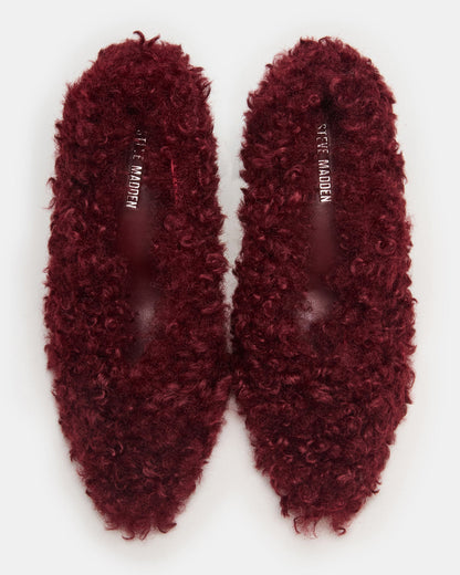 ACHILLES Red Pointed-Toe Faux Fur Stiletto Women's Heel - Steve Madden