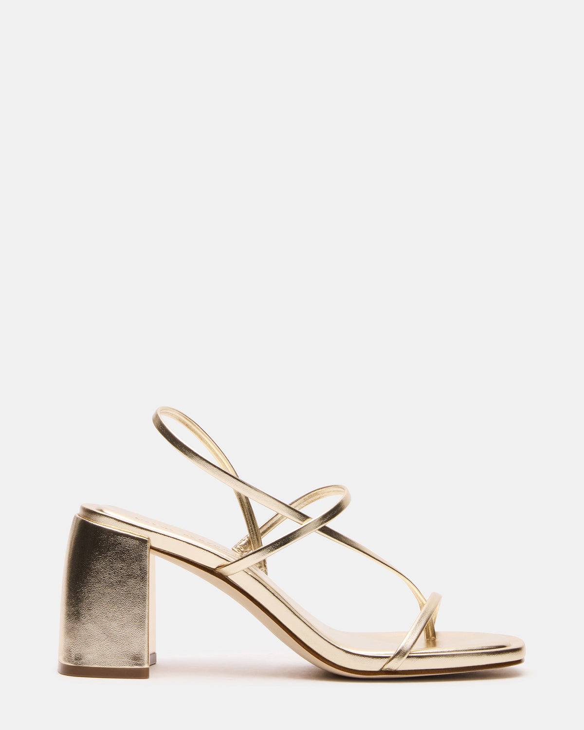 DIORA Gold Women's Strappy Square-Toe Heel - Steve Madden