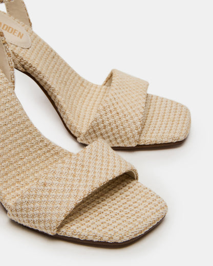 MESSA Raffia Women's Square-Toe Block Heel - Steve Madden