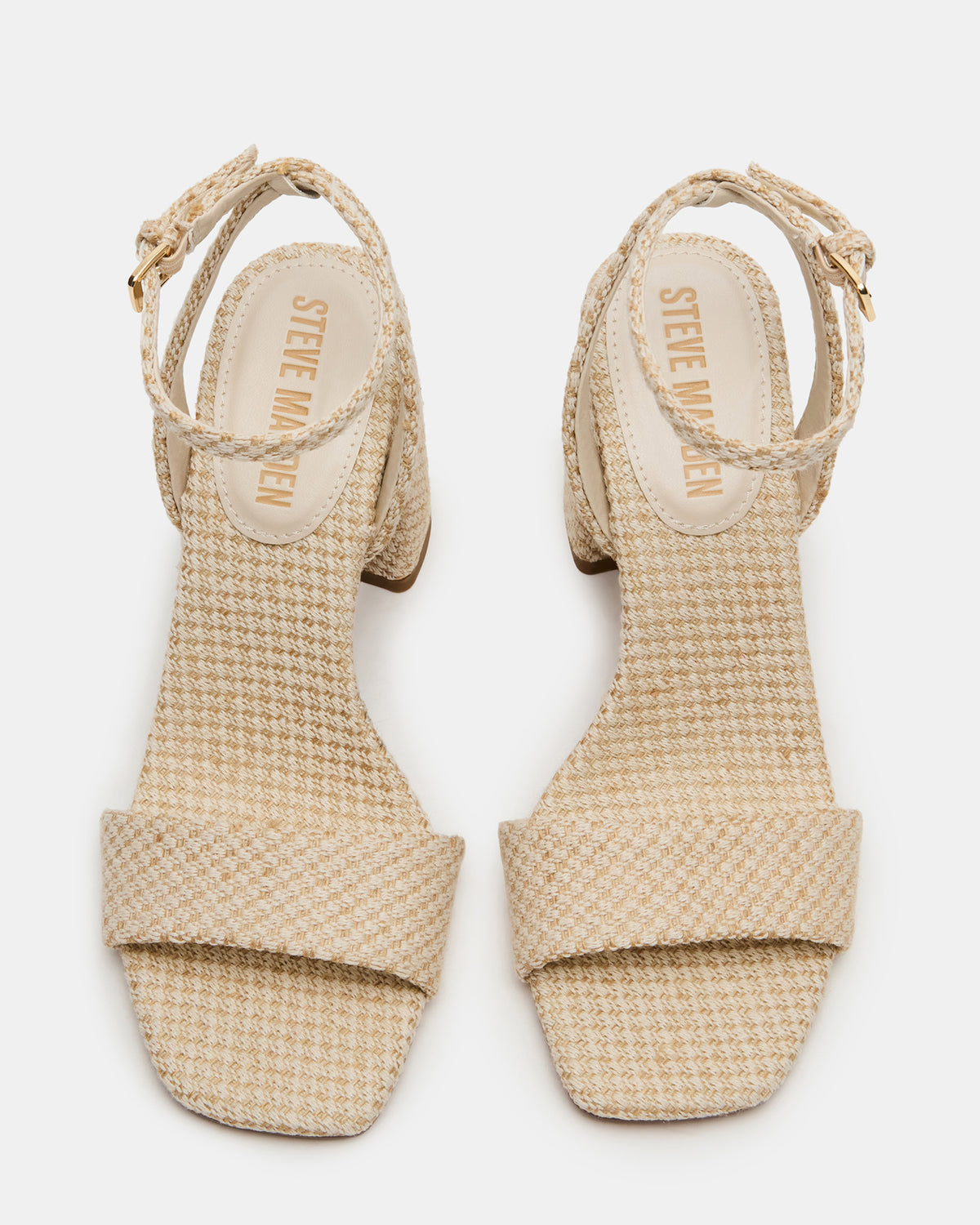 MESSA Raffia Women's Square-Toe Block Heel - Steve Madden
