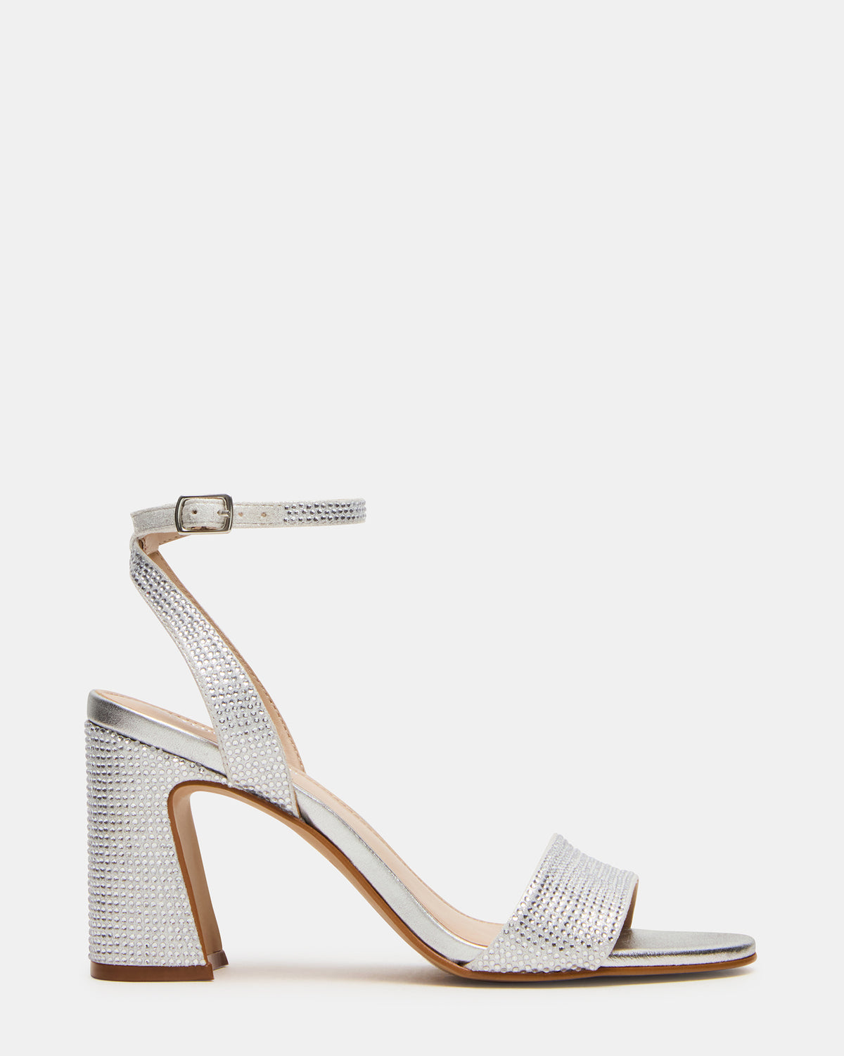 LARAH Rhinestone Rounded Toe Block Heel Women's Heel - Steve Madden
